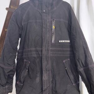 Burton Black and Purple Men's Ski Jacket
